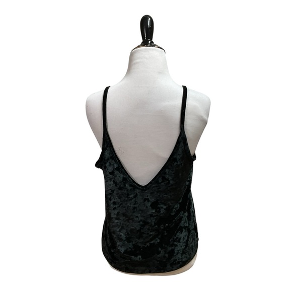 PINK By Victoria's Secret Women's Medium Crushed Velvet Tank Top V-Neckline Y2K - Picture 4 of 5